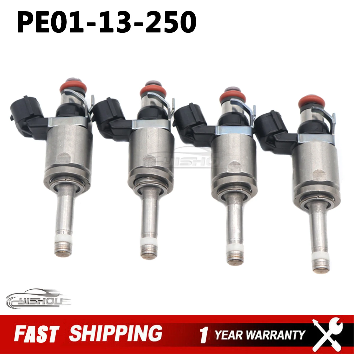 

4Pcs PE01-13-250 New Fuel Injector For Mazda 3 2.0L 2012-2013 CX-5 2.0L 2013-2014 PE01-13-250B