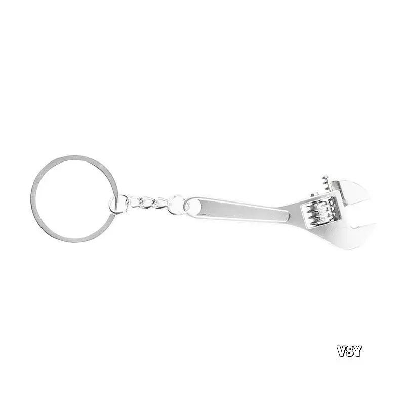 2X Spanner Key Chain Ring Keyring Metal Keychain