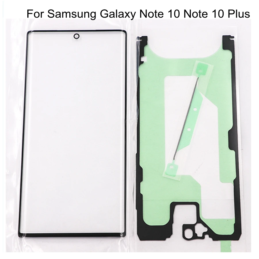 For Samsung Galaxy Note 10 N970F Note 10 Plus N975F Touch Screen LCD Front Outer Glass Lens Touchscreen Cover Glass Panel Replac