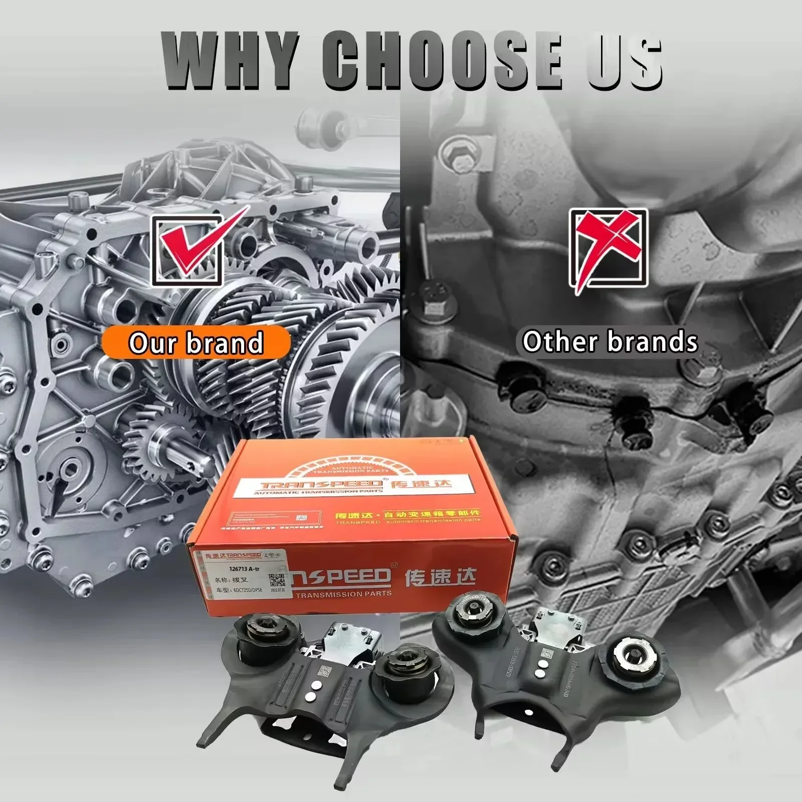 Transspeed novo kit de garfo de liberação de embreagem de transmissão 6dct250 dps6 com rolamento separado ca6z7515j ca6z7515k para ford focus fiesta