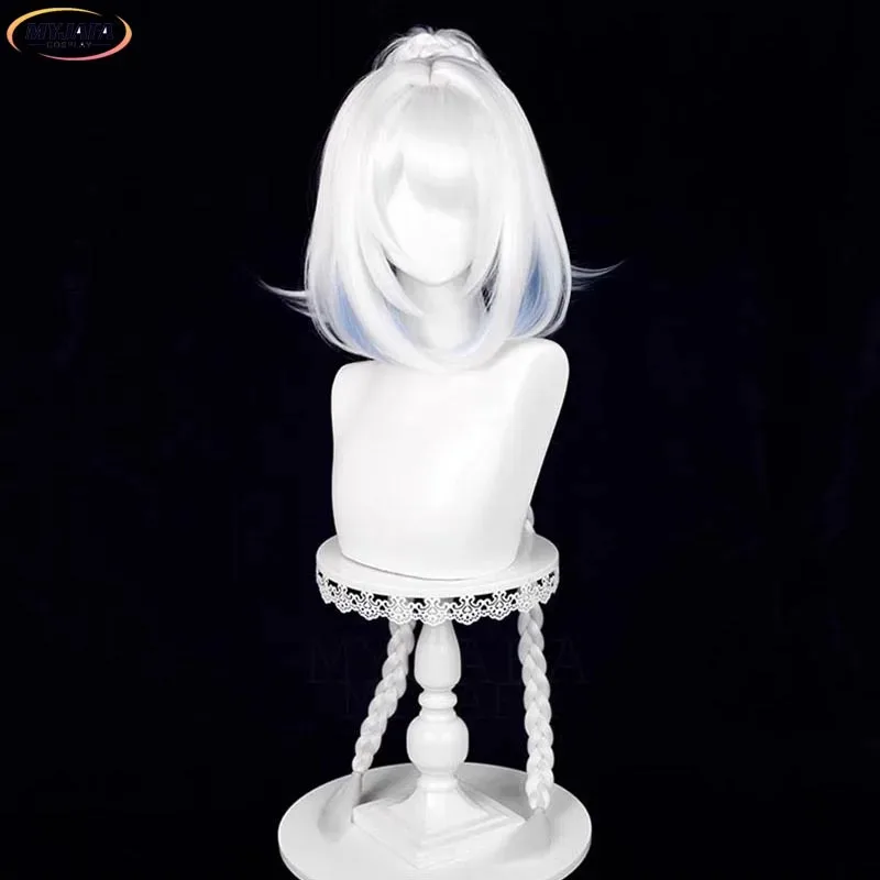 

Candy 2025Mualani Косплей Парик Игра Meztli Mu ert White Blue Смешанные Длинные Плетеные Термостойкие Синтетические Волосы Парики Для Хэллоуина + W