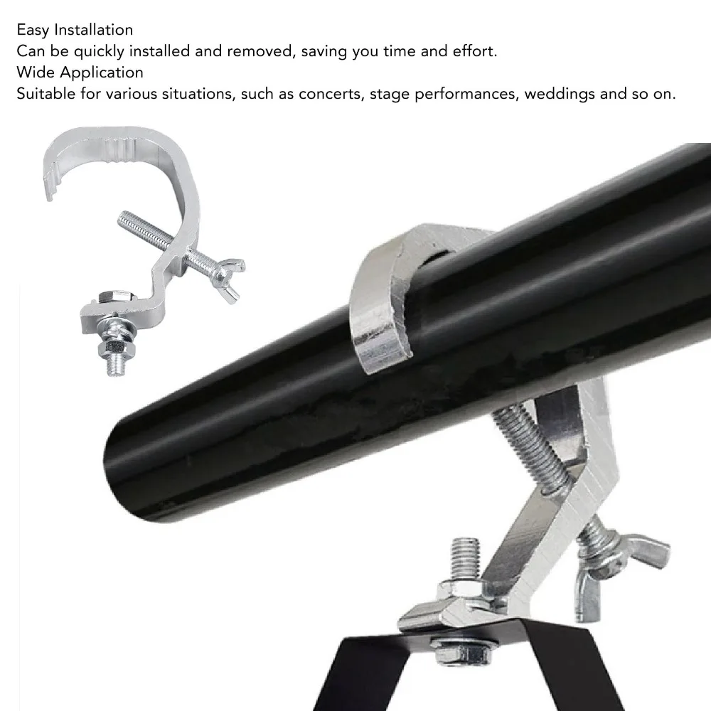 2pcs Multifunctional Hanging Device Stage Light Truss Clamps Wide Premium Stage Lighting Clamp Heavy Duty Clamp For Concert