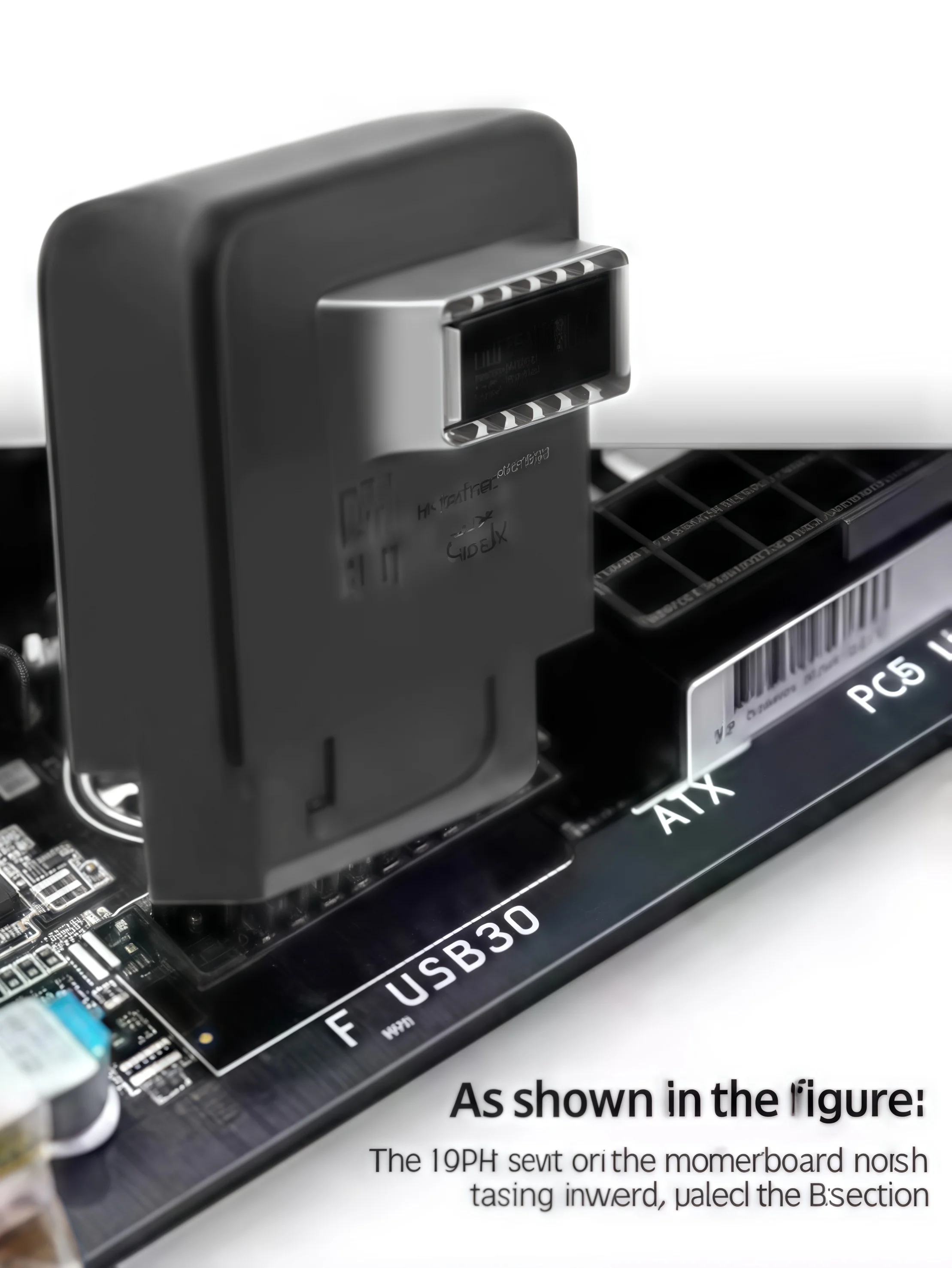 USB 3.0 to Type C Front Panel Adapter - 20/19-Pin Motherboard Header to USB-C Type E Converter for Desktop PC