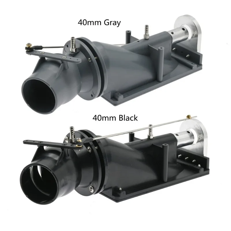 40MM Jet Pump Upgraded Parts Wireless Remote Control Boat Accessory, Water Jet Thruster Steering Servo High Power Nozzle