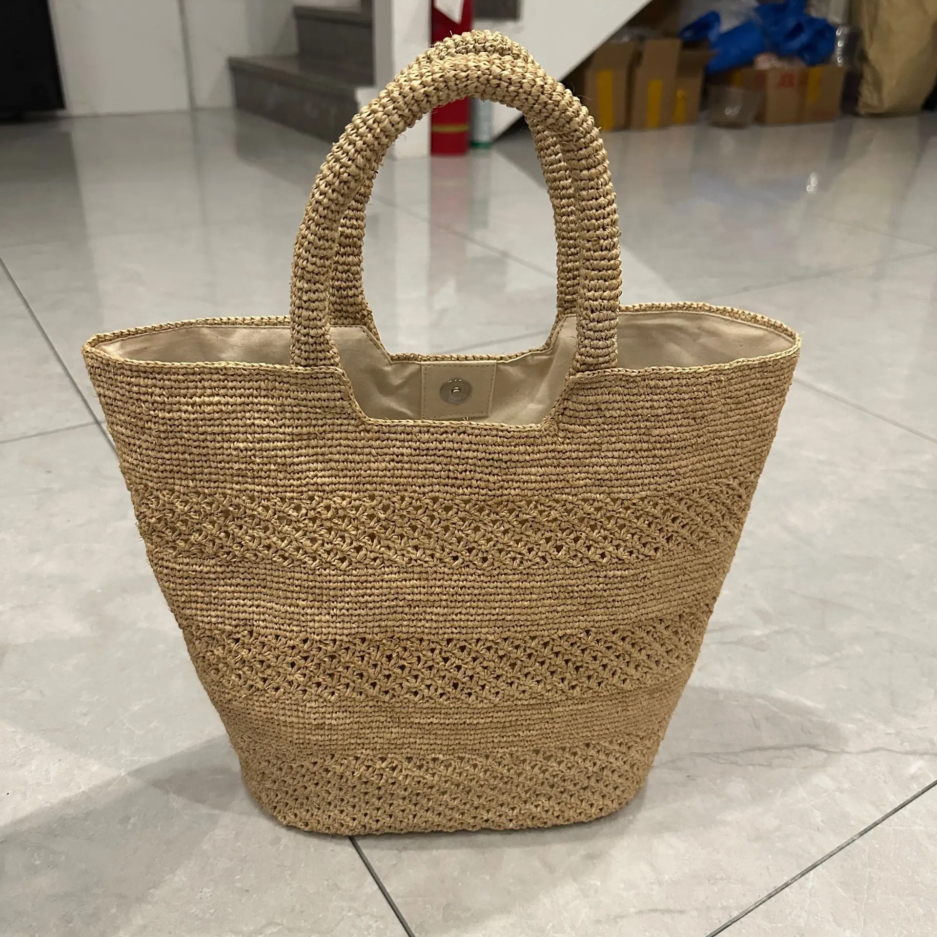 

Летние пляжные сумки из рафии для женщин, сумки ручной работы, тканая соломенная сумка, дорожная вязаная сумка на плечо, женские полые кошельки для покупок