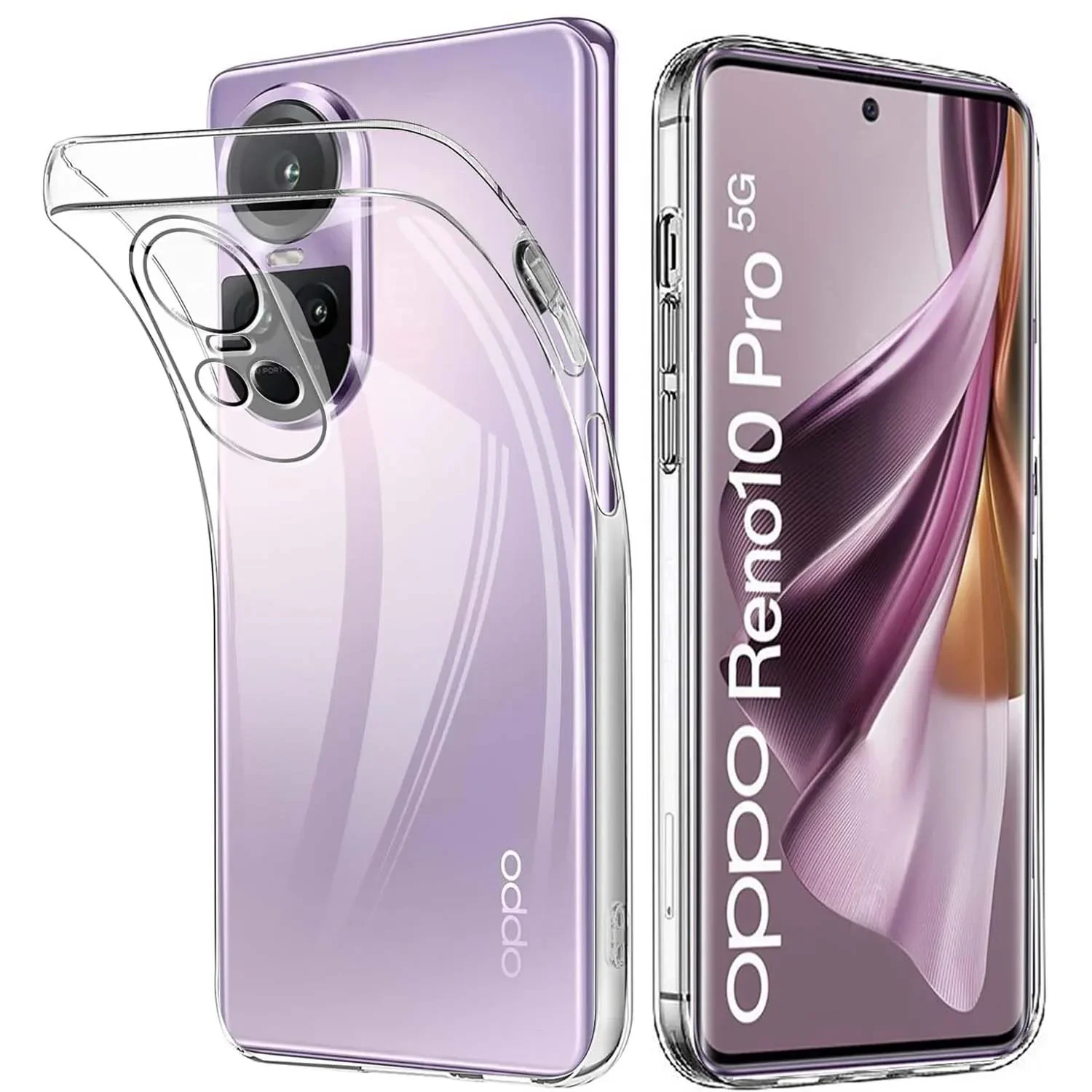

Full Camera Protection Silicone Soft Case For Oppo Reno 10 Pro 5G 8 Lite 8T 4G Oppo A98 5G A77s A78 5G Clear Ultra Thin Cover