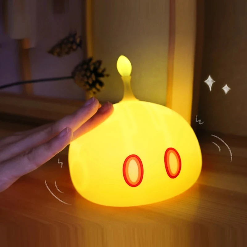 

Genshin Impact Hu Tao Lamp Cosplay Hutao Lamp Ghost Silicone Night Light Anime Figure LED Table Lamp Decoration Figurine Toy