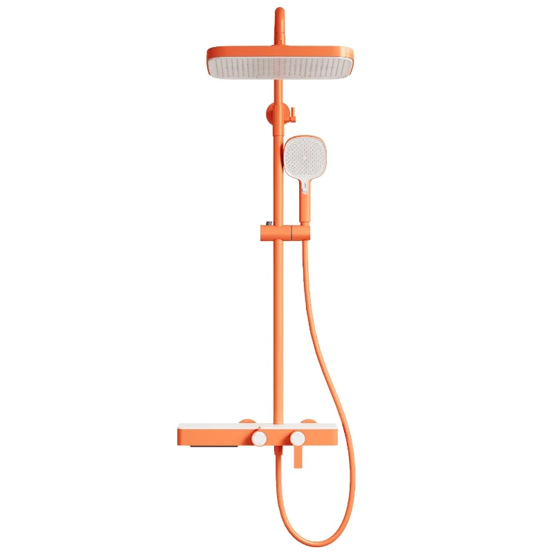 

Color pressurized shower shower set nozzle household bathroom water heater bath pressurized bath