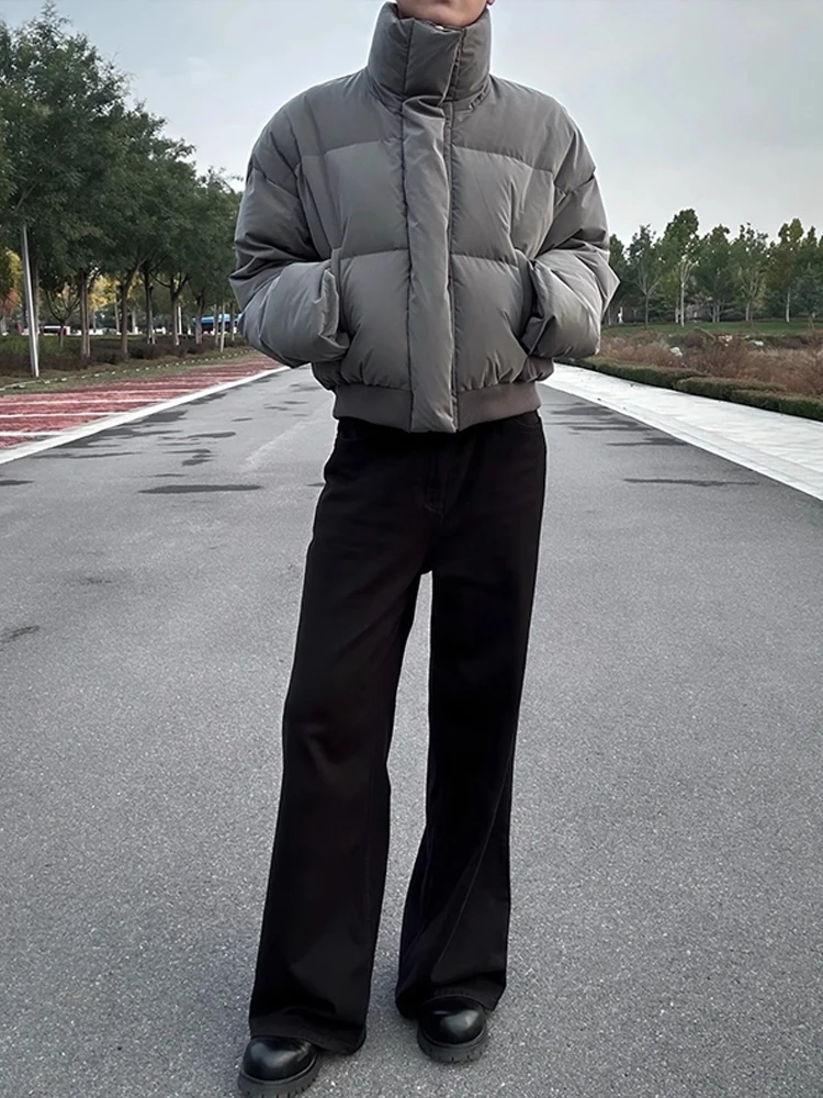 الدفء Thiened ort الأمريكية Sle بو الجلود Bomber Jaet معطف الشتاء الرجال شارع العليا ملابس قطنية باردة