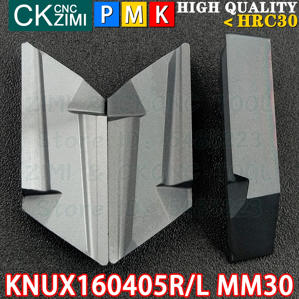 KNUX160405R MM30 KNUX160405L MM30 Inserti in metallo duro Copiatura di inserti di tornitura Utensili da taglio Tornio meccanico KNUX 1604 KNUX1604 MM10 in metallo Utensili per DKJNL DKJNR Portautensili di tornitura