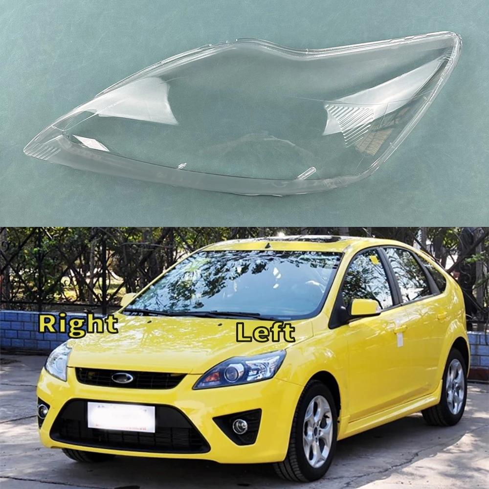 Dla Ford Focus 2009 2010 2011 reflektory Shell przezroczysty abażur osłona reflektora klosz do lampy pleksi wymień oryginalny obiektyw