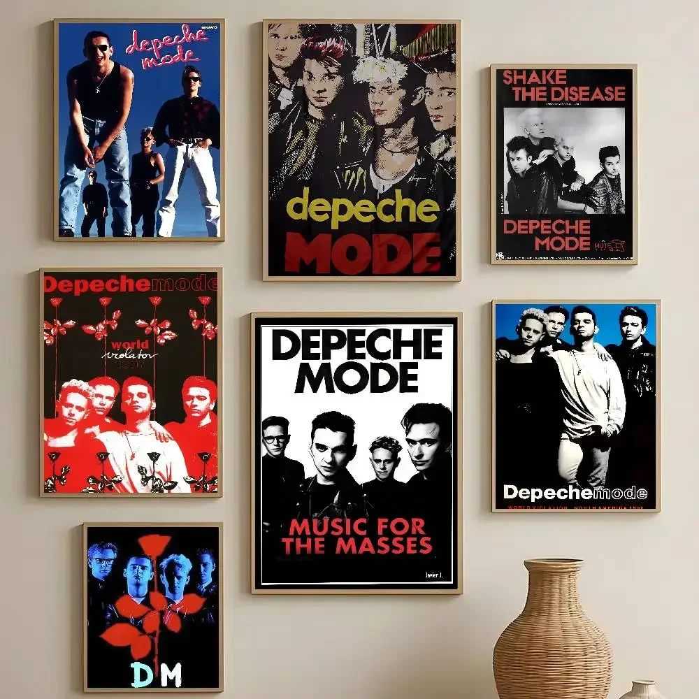 Band DM D-DEPECHE MODE Canvas Wall Poster Waterproof Wall Art Sticker For Bar Living Room Vintage Decor High Quality Print