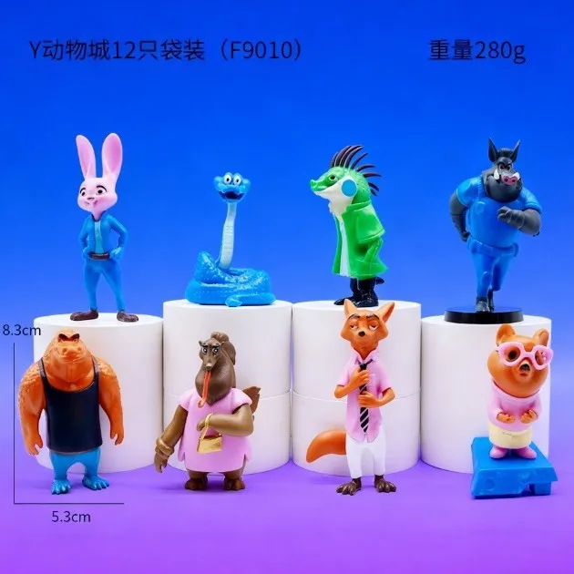 

Zootopia 2, аниме-фигурка из фильма, слепая коробка, серия, лиса, кролик, тигр, игрушка, статуя, коллекционный декор для стола, подарок для детей и взрослых