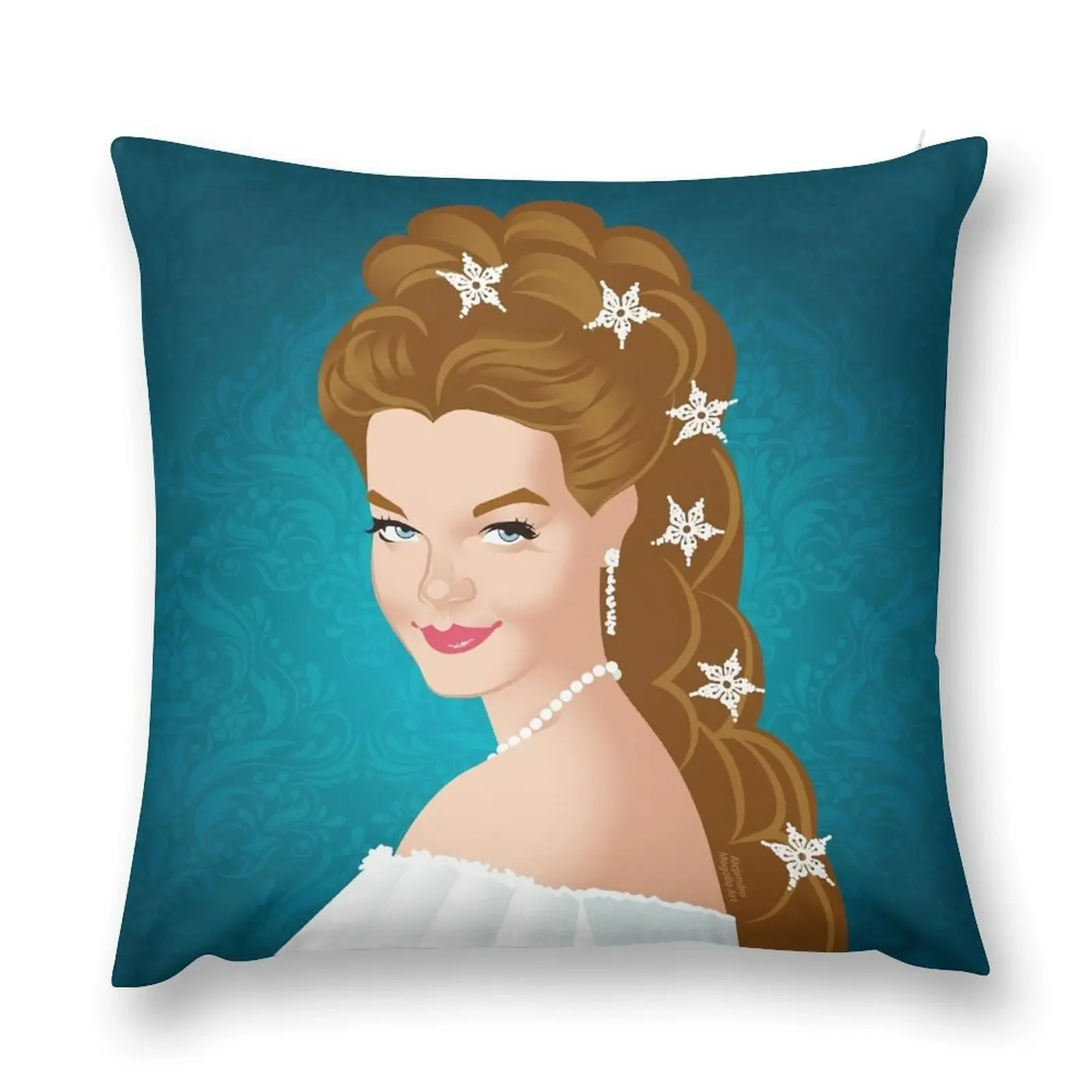 Empress Sissi Throw Pillow Pillow Case Luxury Pillow Cover Cushions Home Decor Christmas Cushion For Home