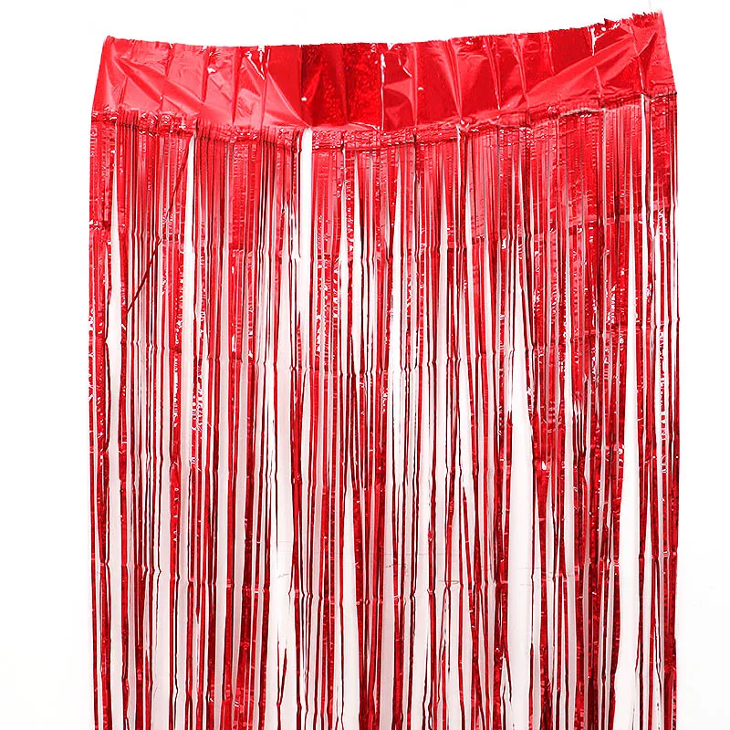 

(1Meter/roll)2-Meter Wide Rain Silk Curtain Scene Door Curtain Background Decoration Festival Celebration Matching Design Joy