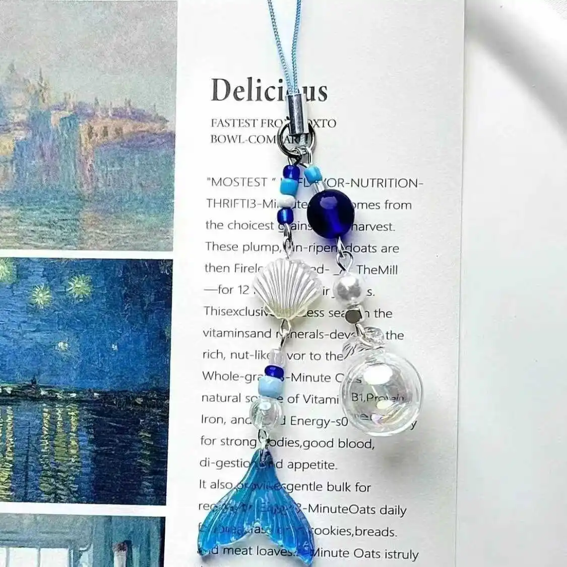 

Game Love and Deepspace Rafayel Phone Chain Fish Tail Pendant Keyring Bag Keychain Cosplay Doll for Kids Gift