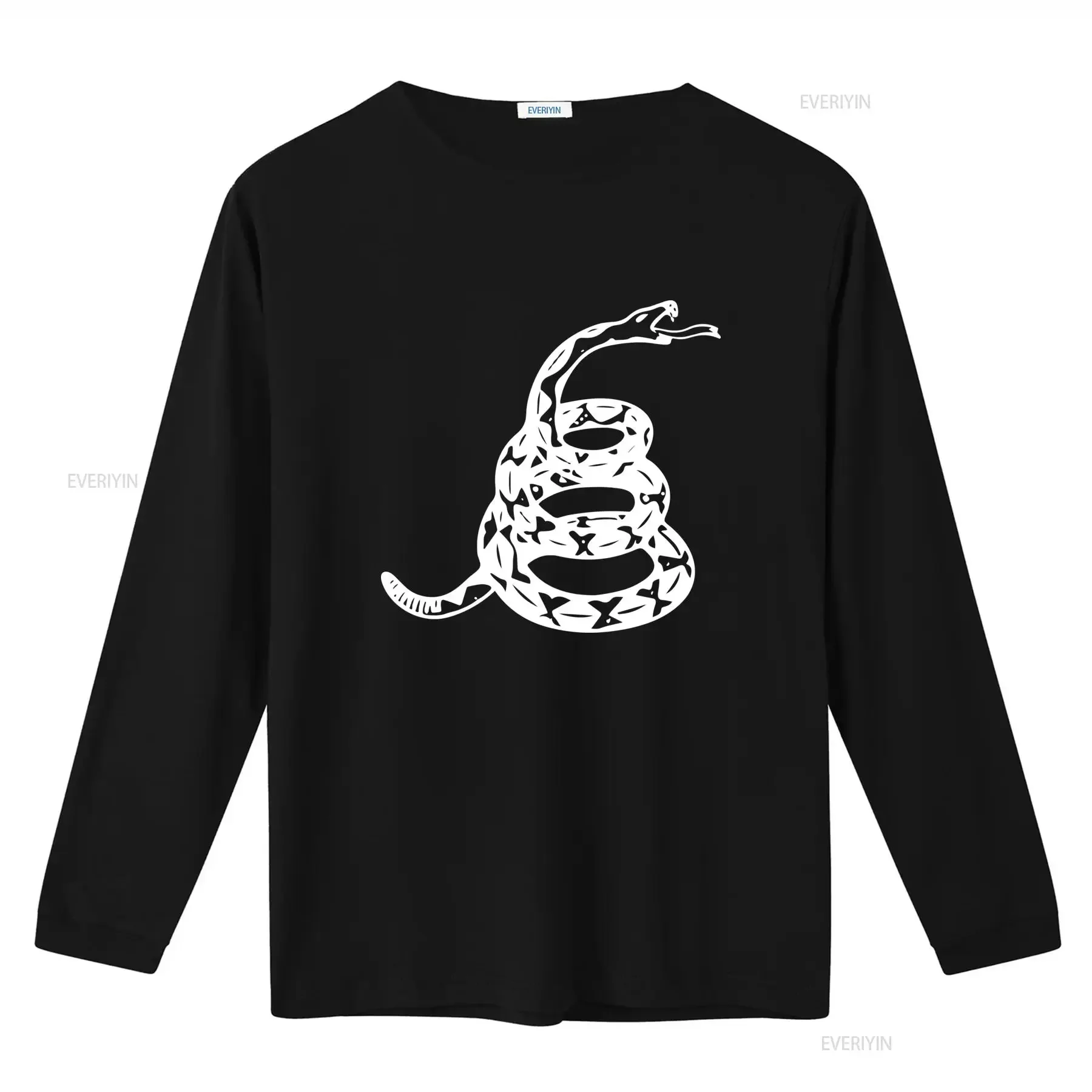 Patriotic Snake T Shirt Cool Dont Tread On Me Stylish USA American Symbol Flag  vintage Washed Breathable homme Unisex