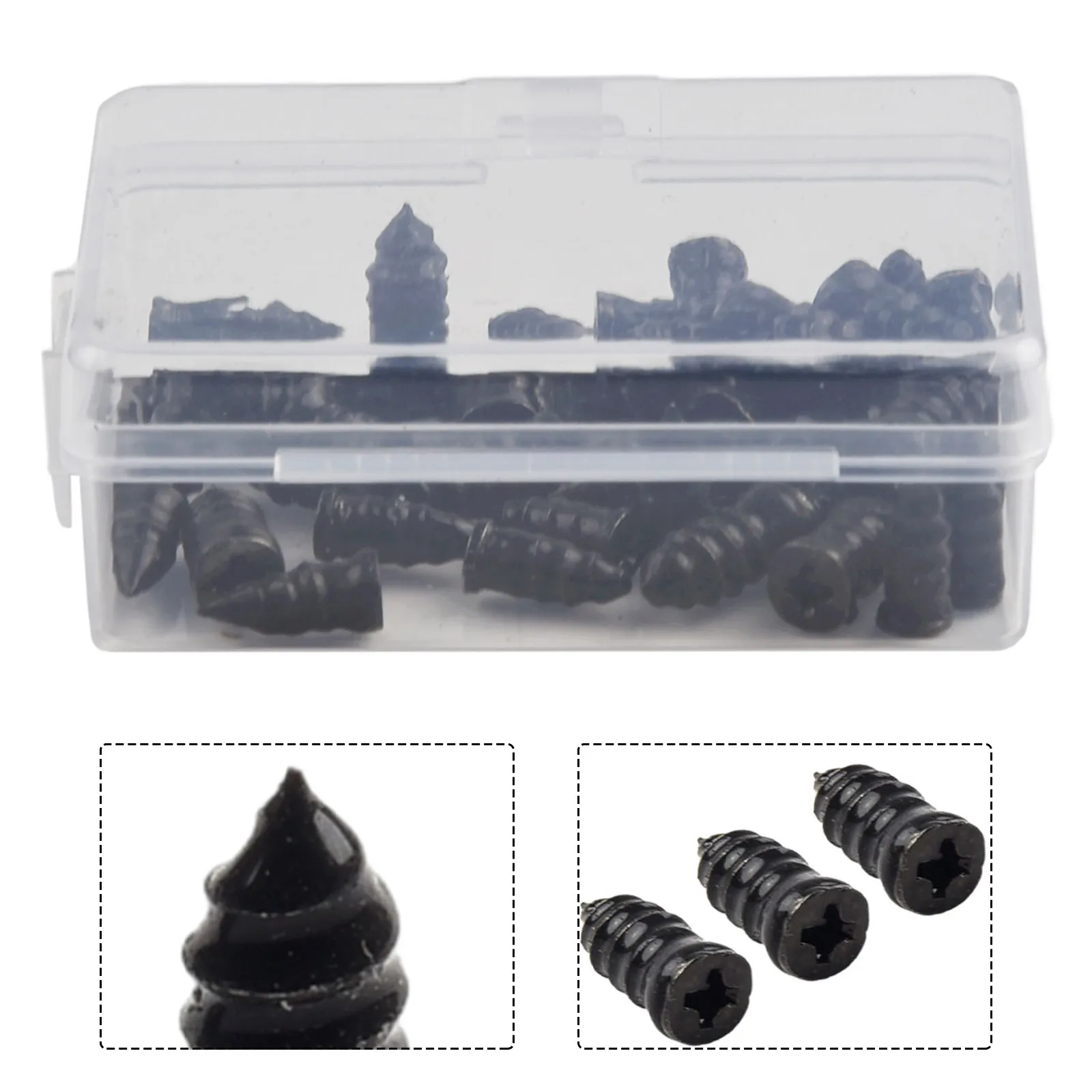 Chiodi per riparazione pneumatici Kit di riparazione pneumatici 20 pz 20 pz/set 20x Accessori Nero Kit di attrezzi veloci 20 PZ Gomma di ricambio per veicoli Nuovo