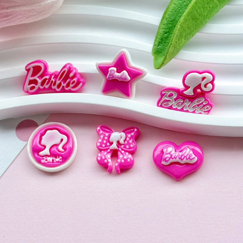 New JIBBITZ Cartoon Barbie Shoes Charms For Clogs Clogs Sandals Hole Shoes DIY Decoration Adorable Decoration Party Gift image 4