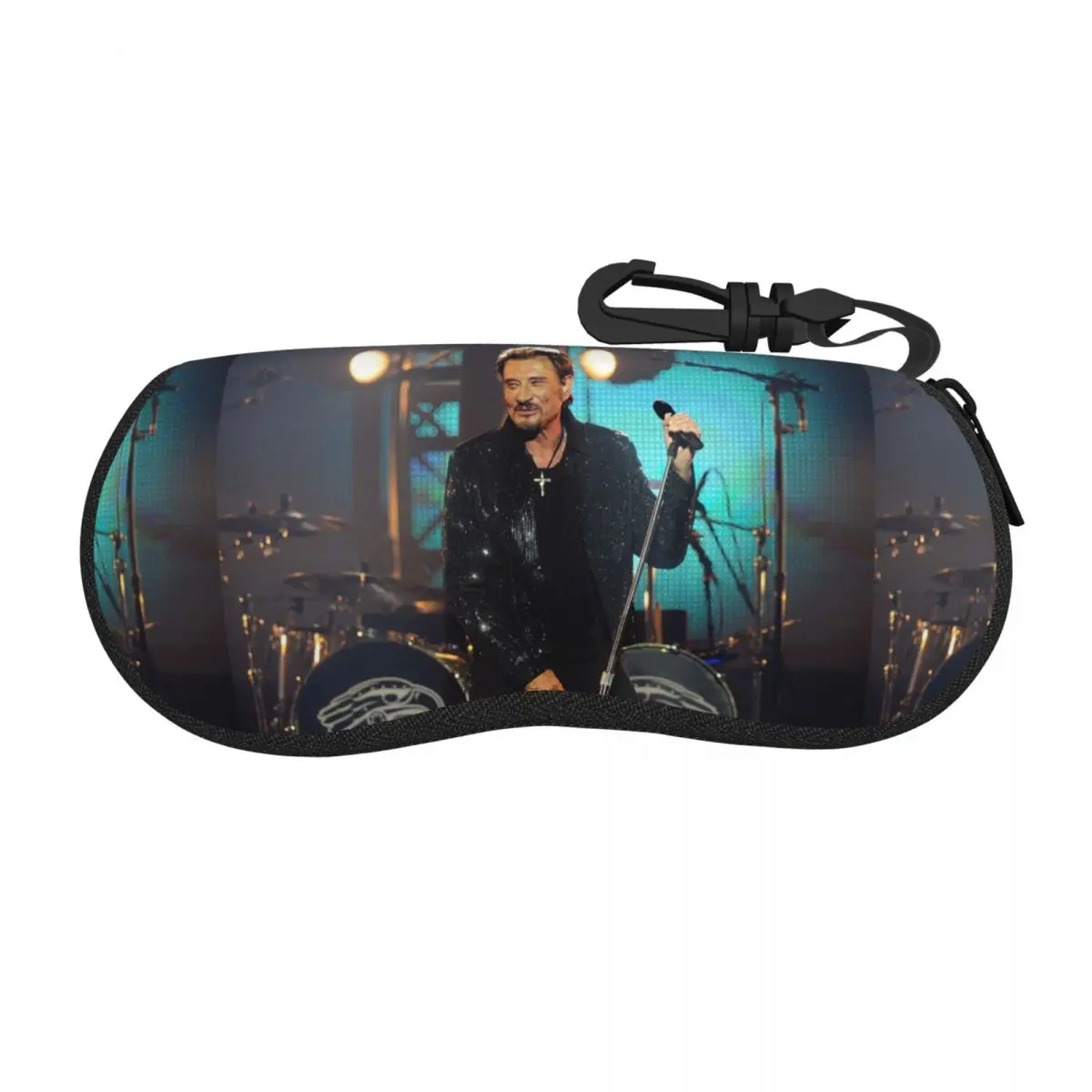 

Johnny Hallyday Singer Glasses Case Men Women Convenient Fashionable Eyewear Storage Box Ins Glasses Box