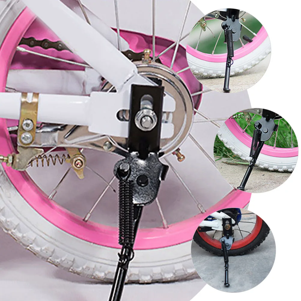 

1 Set Bike Kickstand Adjustable Wear-Resistant Professional Side Stand For Mountain Road Kids Bicycle Frame Stable Durable Fit
