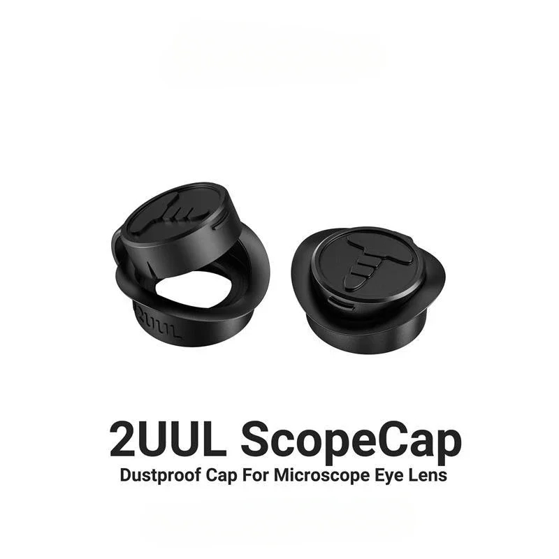 2UUL MS81 ScopeCap Microscope Eyepiece Dust Cover Soft Eye Shield Protective Cap for Microscope Repair Accessories