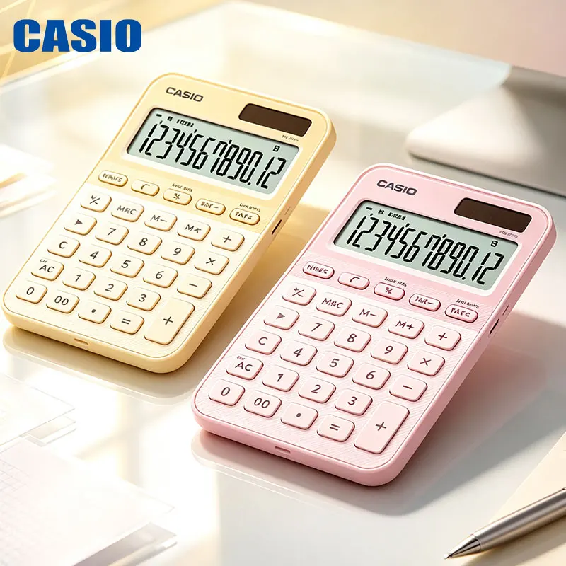 Casio MS-20YC/SL-310YC/MX-12B/DH-12 Minimalist Macaron business calculator long-term stable power supply new job accounting