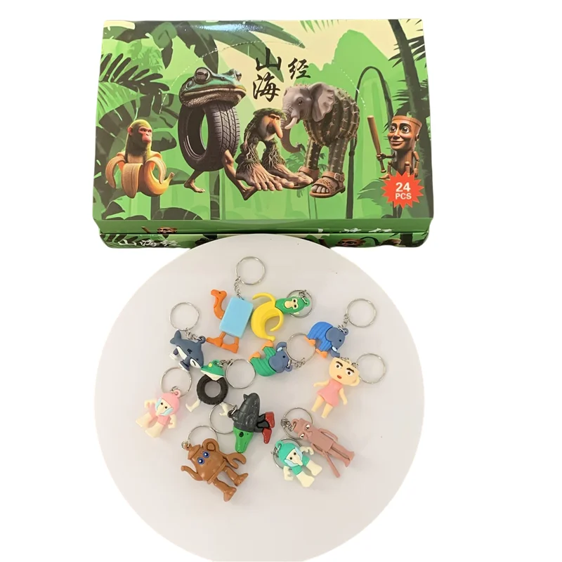 

Tung Tung Tung Sahur Blind Box TungTung Sahur Key Chain Pendant Figure Trallelo Tralala Statue Shark Lirili Larila Toys Gift