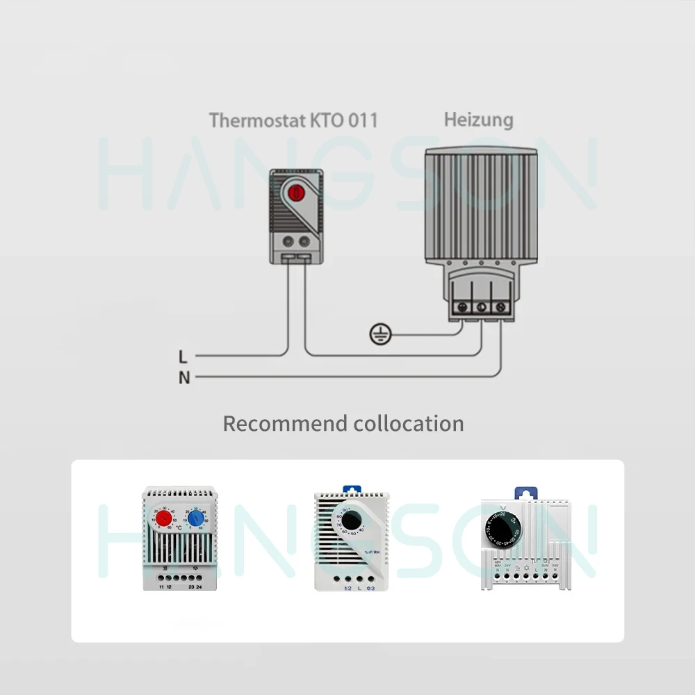 PTC Heater Air Heating Element 15/30/45/60/75W Aluminum Alloy Electrical Heater Panel Industrial Heater for Cabinet