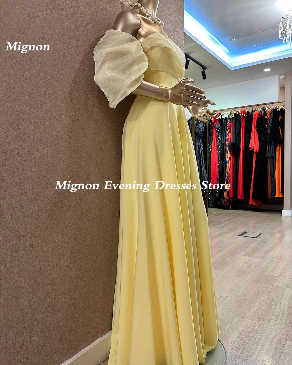 Mignon Satin A-ligne sans bretelles à volants robe de Rhpour les femmes, longueur de rinçage, saoudien, élégant, robe de soirée formelle, populaire, 2023