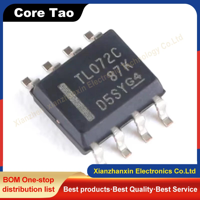 10 stks/partij TL072C TL072CDR 072CDR SOP8 Low-power operationele versterker chips op voorraad