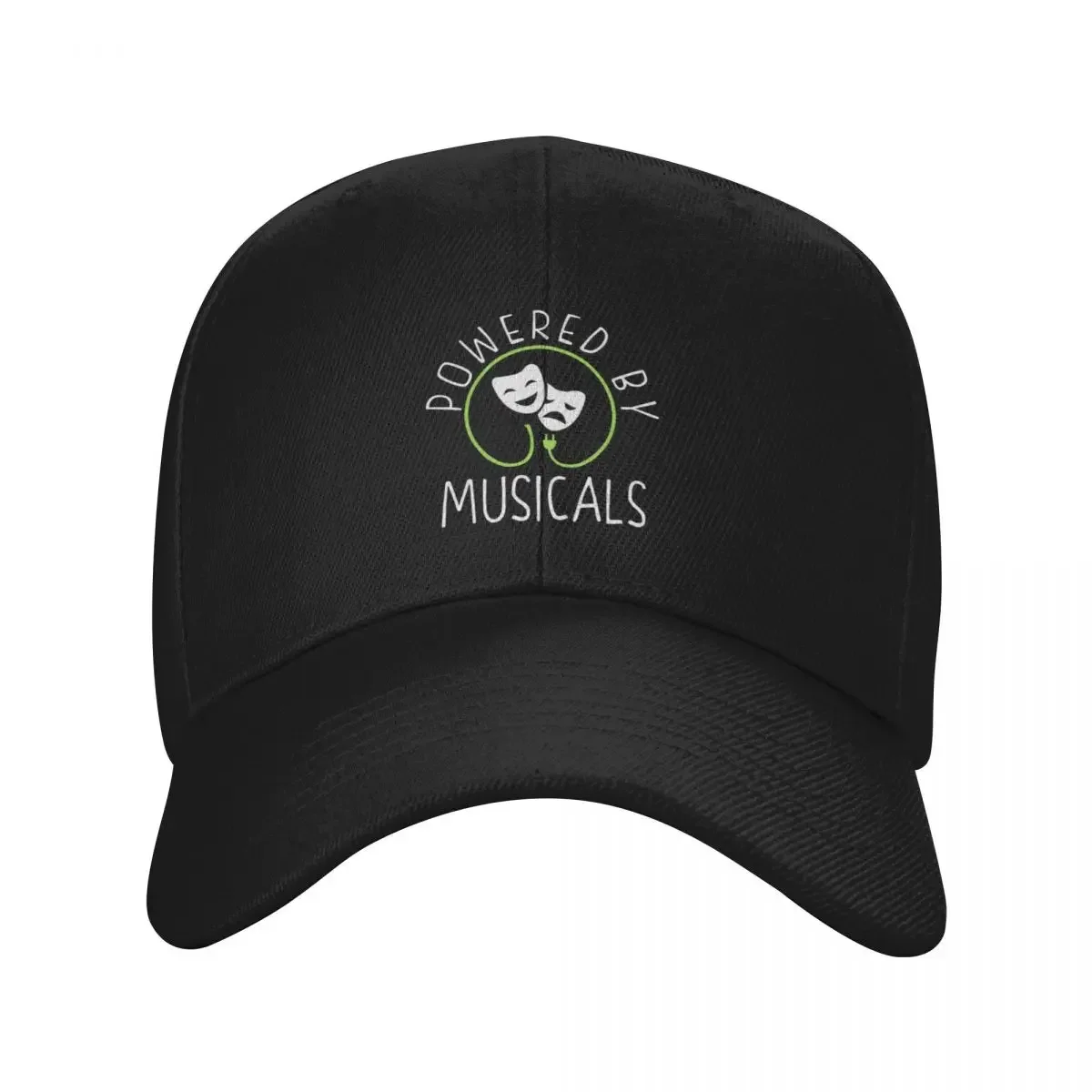 Theatre Gift. Broadway Musicals. Powered By Musicals Baseball Cap Brand Man cap Horse Hat Women Caps Men's