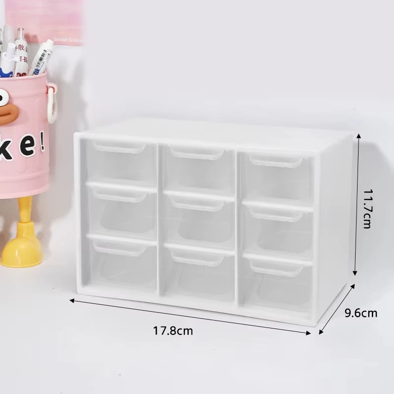 Large Capacity Anti-Dust Multi-Layer Desk Organizer Box Model C