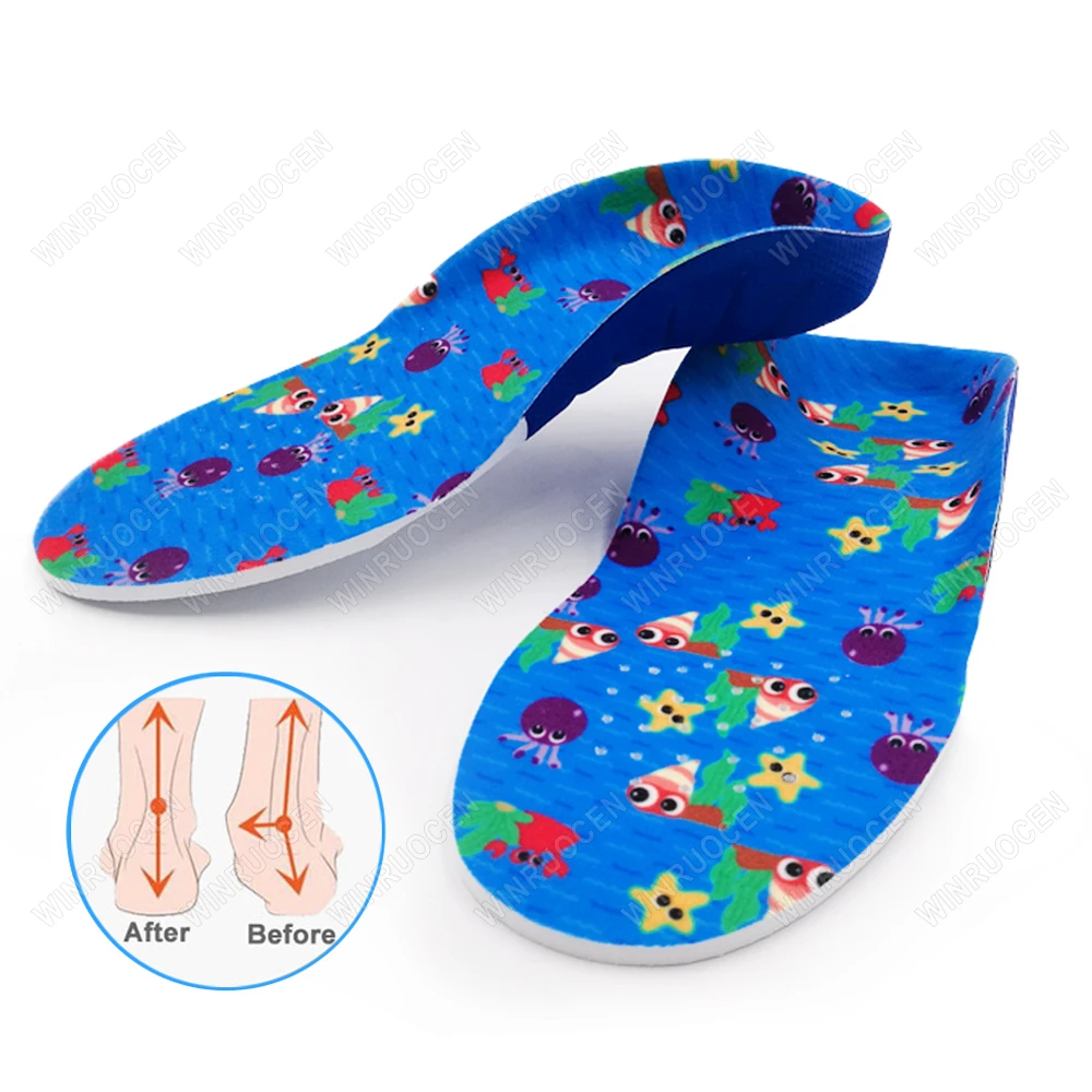 Orthopedic Insoles for Shoes Flat Foot Arch Support Kids Children Soles Sports Breathable Pads Correction insole Accessories