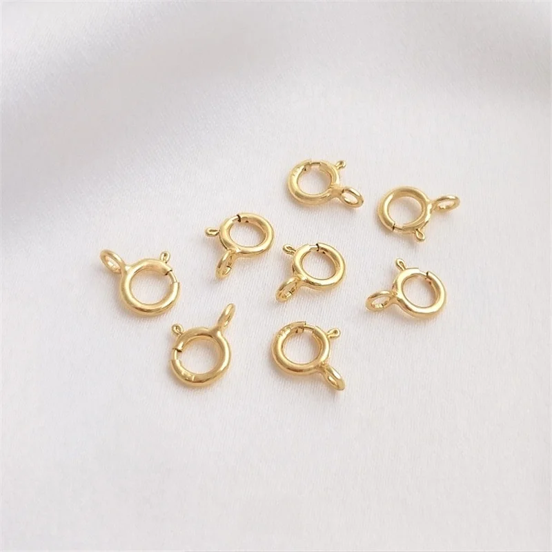 S925 Sterling Silver Spring Clasp,14KGold-plated does not fade,diy Handmade Jewelry Finishing Accessories