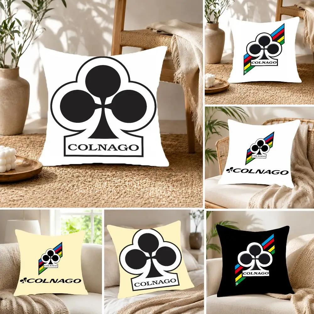 Professional Cycling C-Colnago Cushion Cover Fluffy velvet Nordic style plush Living room sofa decorative