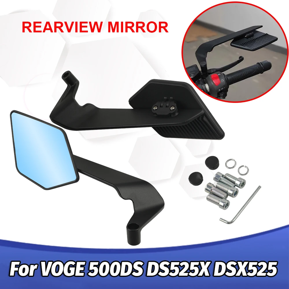 

For VOGE 525DSX DSX 525 DS525X DSX525 500DS DS 500 Accessories Rearview Mirrors Stealth Winglets Mirror Rotate Side View Mirror