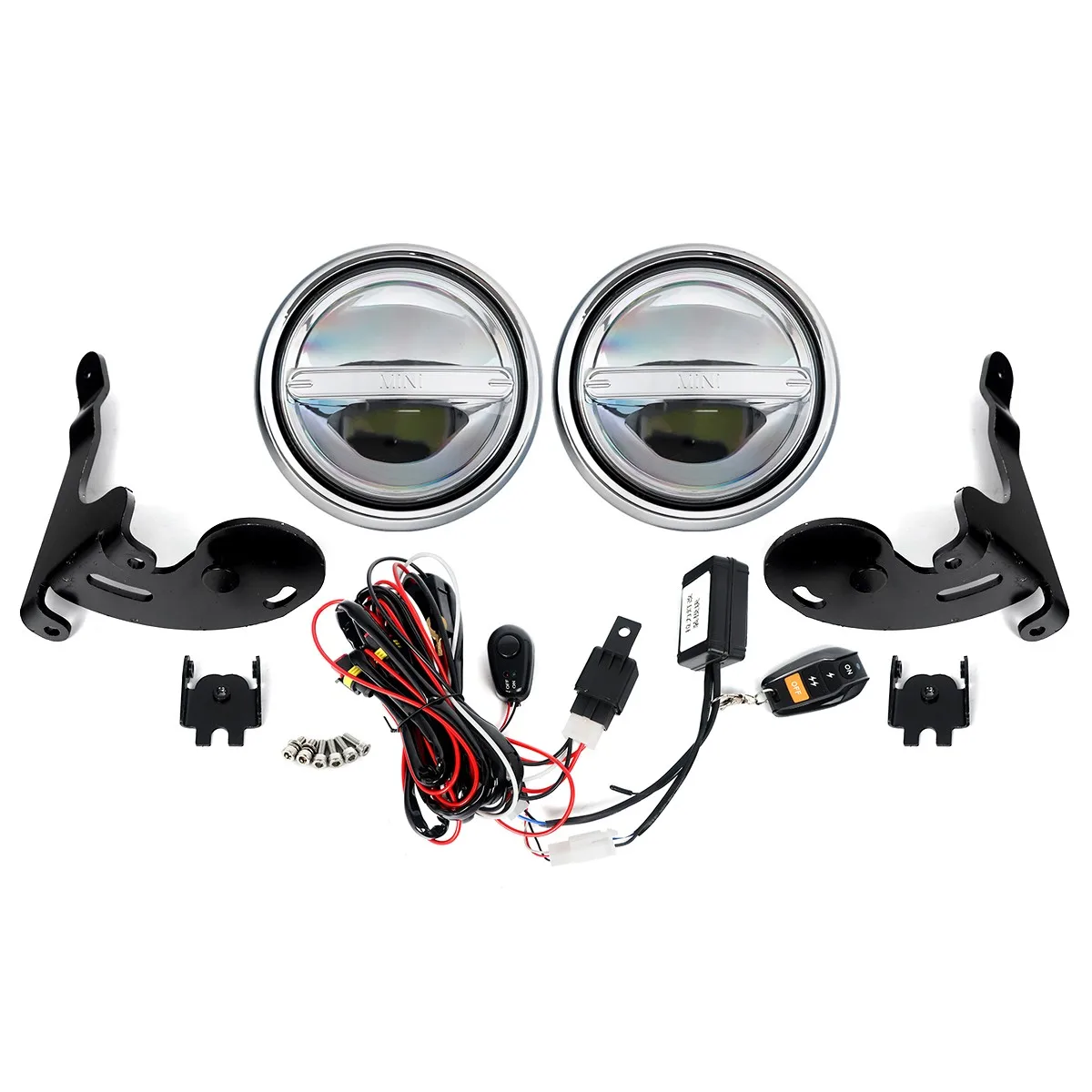 LED Spotlights Rally Fog Lights Wirings For Mini Cooper S R50 R52 One D 2001 2002 2003 2004 2005 2006 Front Signal Lamp Refit