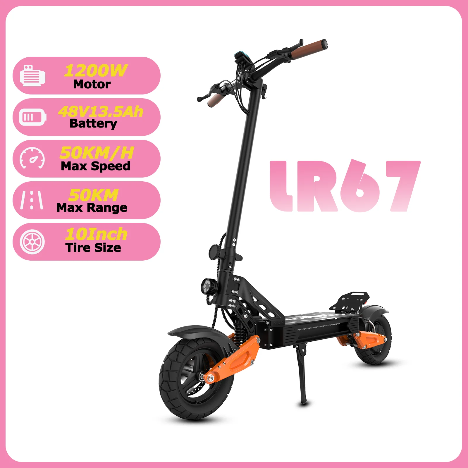 ATSANT Elektrische Scooter voor Volwassenen 31/50km/u 350/1200W 8,5/10 inch Banden 20-50km Lange Afstand Elektrische Step voor Volwassenen