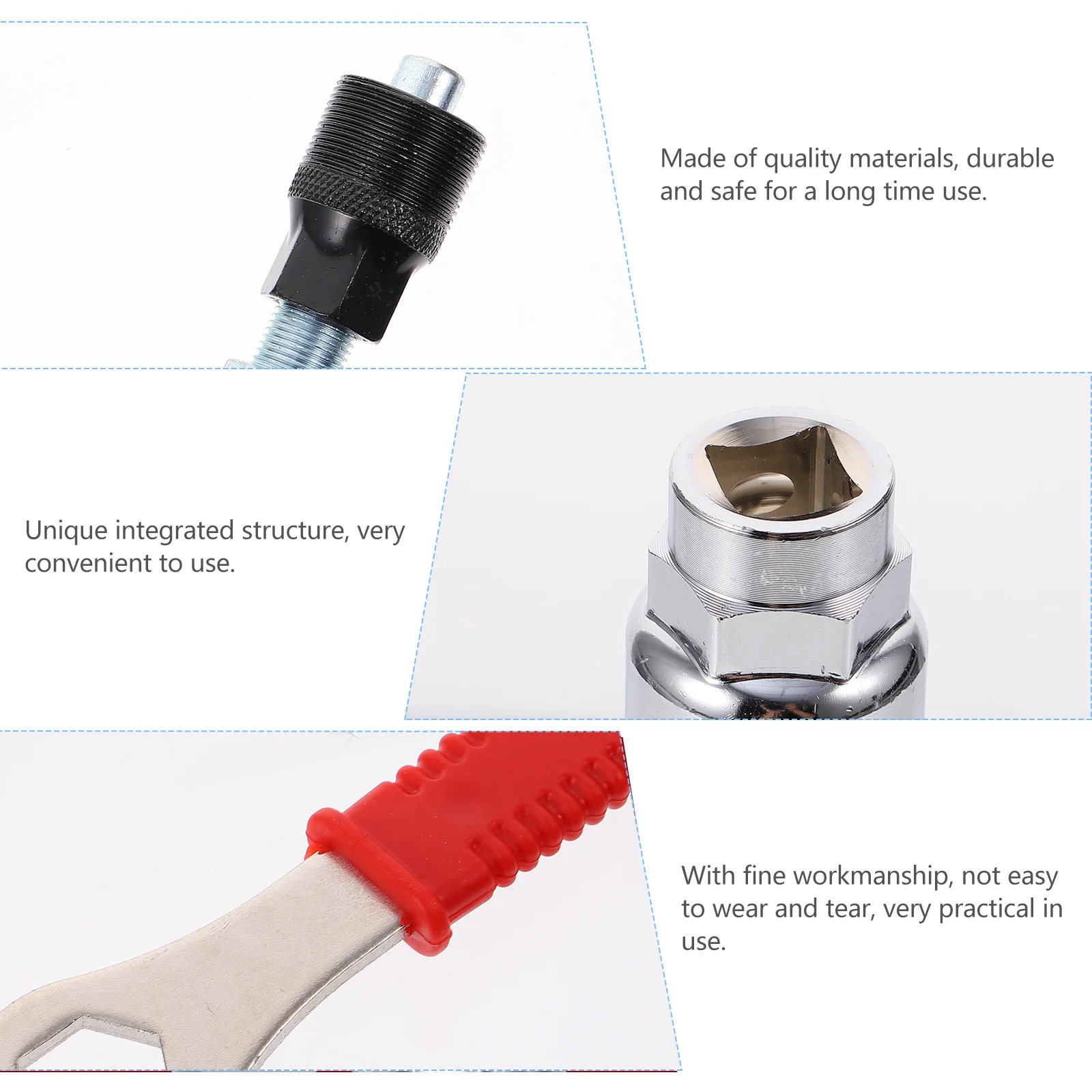 طقم إصلاح أدوات سلسلة الدراجة مكون من 3 قطع احترافي ومتين وخفيف الوزن ومحمول لصيانة الدراجة وتفكيك العجلة الحرة #6
