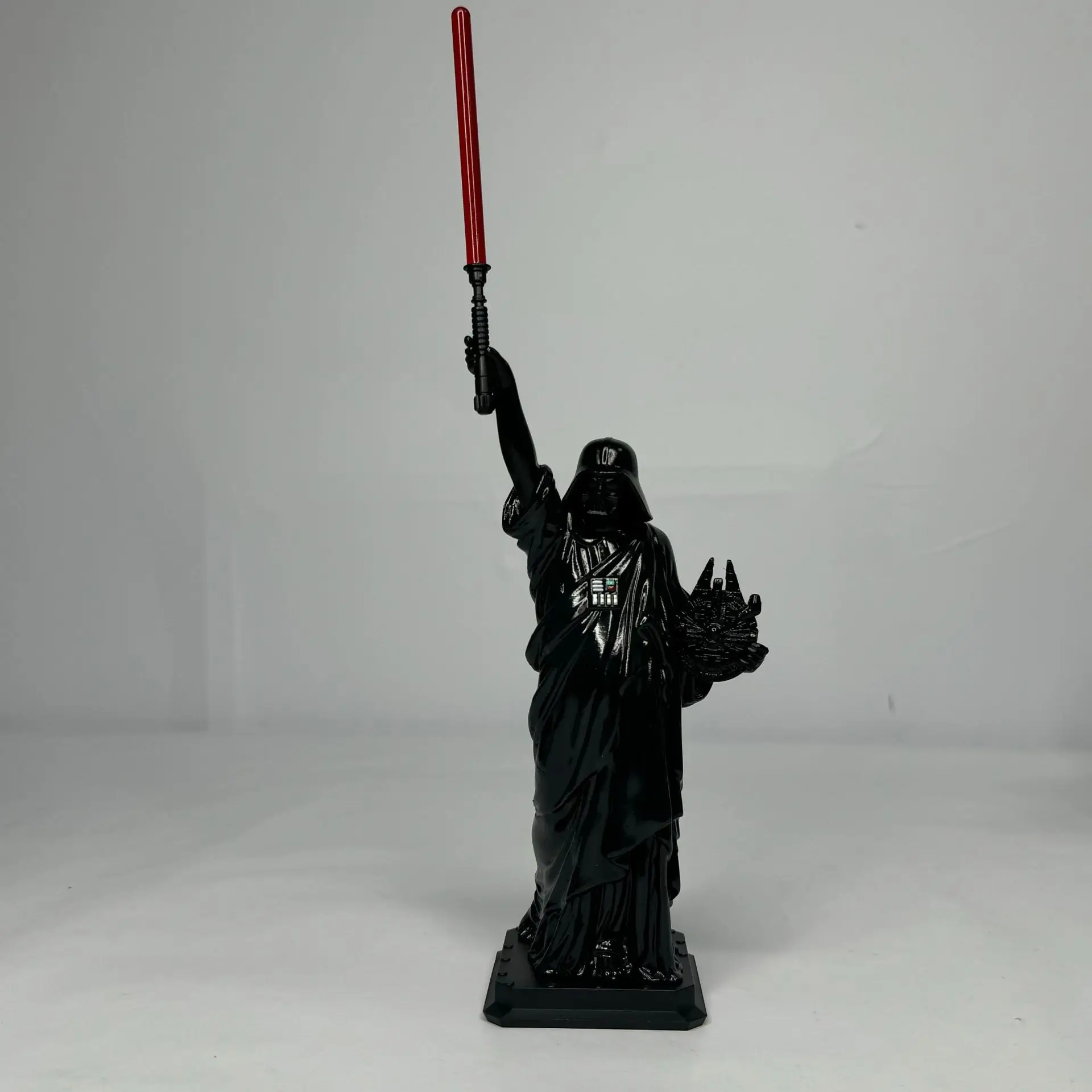 Star Wars Anime Figures Black Samurai White Peace Warrior Cosplay Statue of Liberty Doll Model Car Decoration Gifts Kids Toys