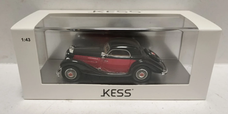 Kess 1:43 320N W142 1938 Combination Coupe Vintage Car Simulation Limited Edition Resin Metal Static Car Model Toy Gift