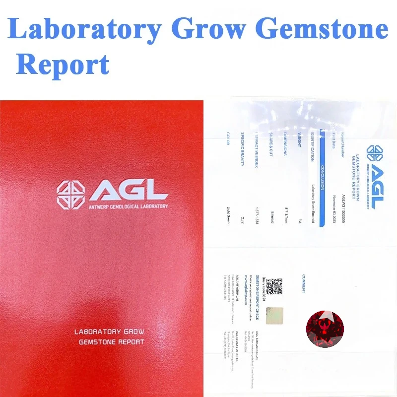 Lab Grown Ruby Pigeon Blood Red Color Round Shaped Beads Charm Gemstone DIY Ring Necklace Earrings Main Materials Certificate