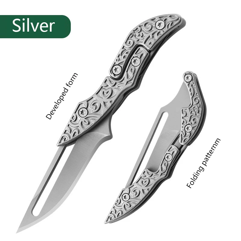 New outdoor folding knife large mechanical magic knife portable sharp knife all steel deformation outdoor folding knife