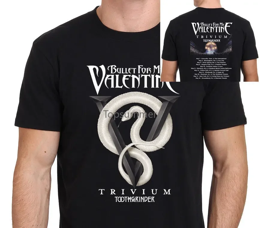 

New Bullet For My Valentine Tour 2018 T-Shirt Men'S Black Size: S-3Xl