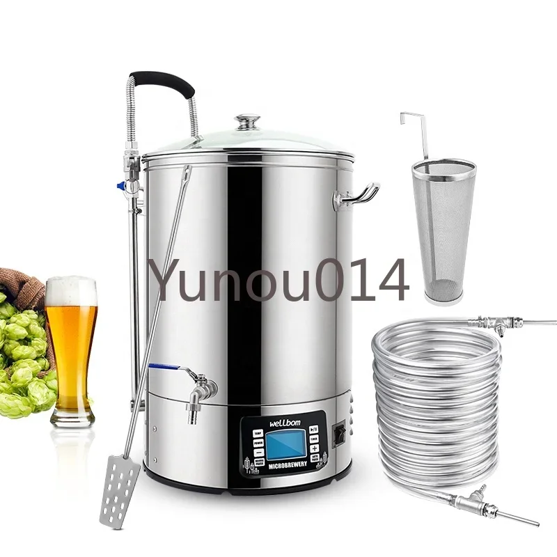 Stainless Steel Microbrewery Guten Home Brewing System, Mash Tun, Micro Brewery Craft Beer Machine, 40L, 60L