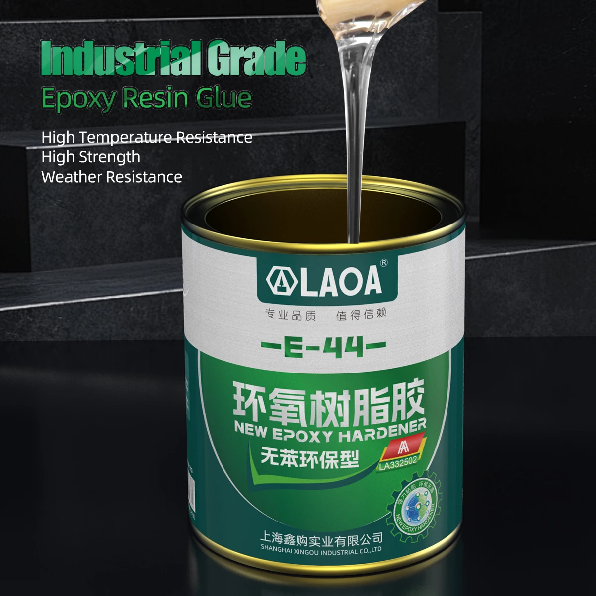 LAOA Epoxy Resin Glue Kit with Hardener 500g 1kg High Temperature Resistant -40 to 100C Strong Bond for Metal Ceramic Glass Wood