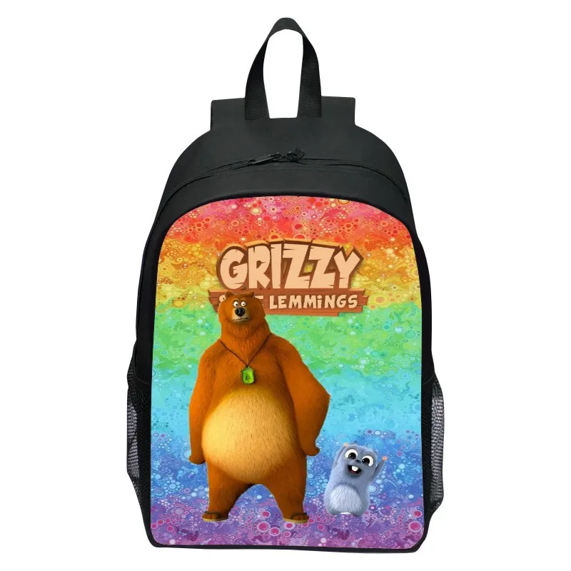 16 inch children's backpack Grizzy Bear elementary school backpack kindergarten boys and girls backpack