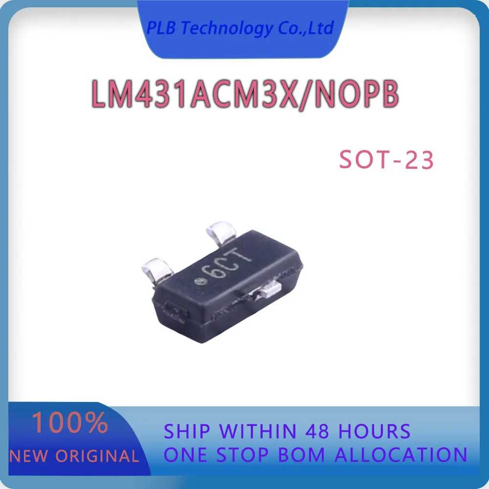 Original LM431 Integrated circuit LM431ACM3X/NOPB SOT23-3 IC chip New Shunt voltage references Electronic Stock