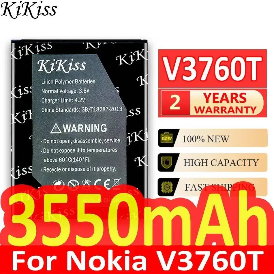 

Прочный аккумулятор для мобильного телефона высокой емкости для Nokia V3760T, 3550 мАч